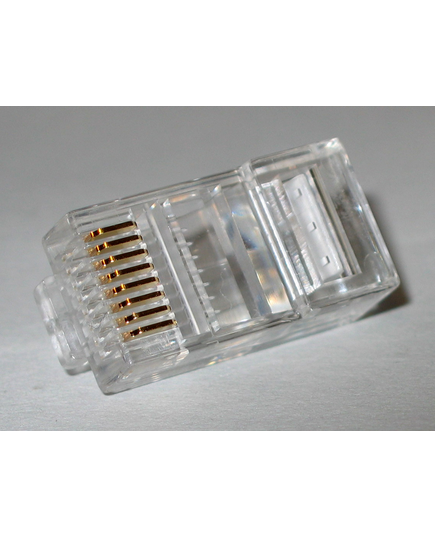 10 x RJ45 crimp on connectors for CAT 5 Network Cable