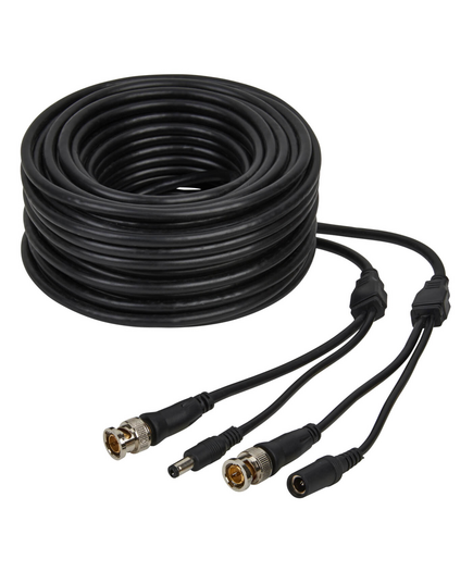 Plug n Play CCTV Cable - 20M (Coax & power)