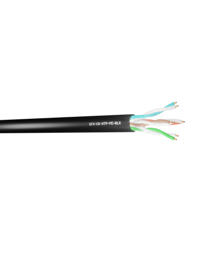 CAT 6 – Pure Copper / UTP - Black Outdoor - 305m