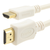GOLD HDMI High Speed 1080p Sky HD/PS3/TV Screened Lead White 0.5m